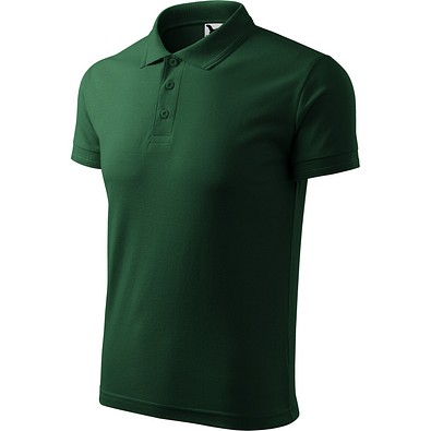 MALFINI Polohemd Herren Pique Polo, S, dark green