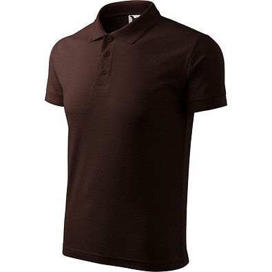 Polohemd Herren Pique Polo, S, kaffee