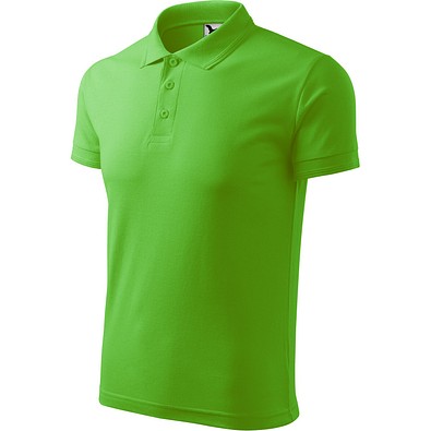 Polohemd Herren Pique Polo, XL, apfelgrün