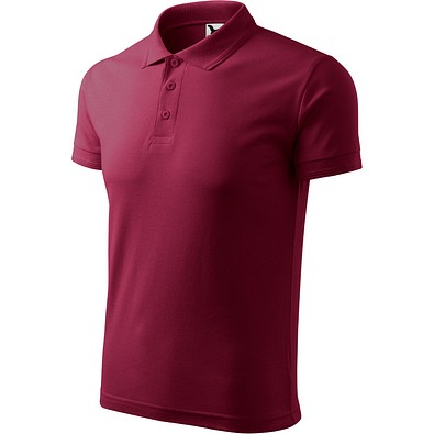 Polohemd Herren Pique Polo, XL, garnet