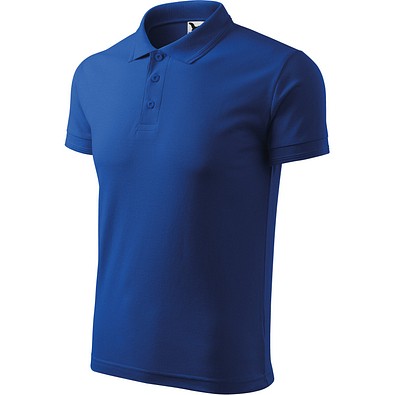 Polohemd Herren Pique Polo, XL, königsblau