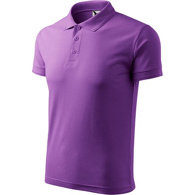 Polohemd Herren Pique Polo, XL, lila