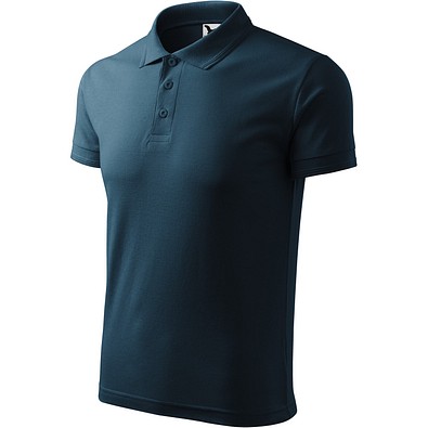 Polohemd Herren Pique Polo, XL, marineblau