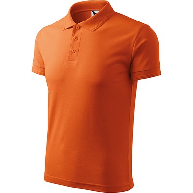 Polohemd Herren Pique Polo, XL, orange