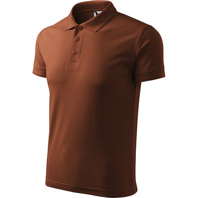 Polohemd Herren Pique Polo, XL, schokolade