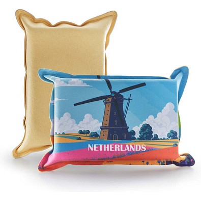 Polyclean CarKoser Scheiben-/ Displayreiniger Kissen aus rPET, inkl. Druck, beige