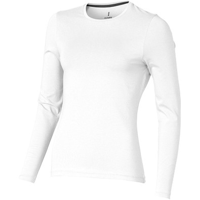 ELEVATE Damen Öko Langarmshirt Ponoka, weiß, M ELEVATE Damen Öko Langarmshirt Ponoka, weiß, M