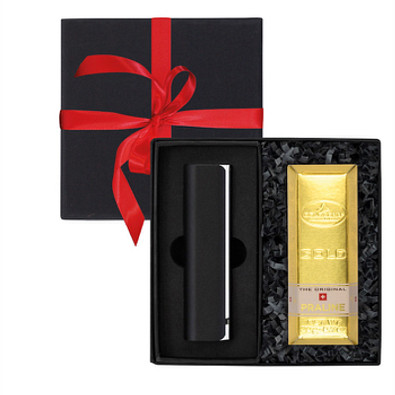 Geschenkset Power Bank & Schoko-Goldbarren Geschenkset Power Bank & Schoko-Goldbarren