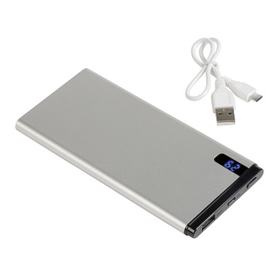 Powerbank INDICATOR 10.000 mAh, silber
