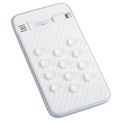 Powerbank Octopus, 4.000 mAh, weiss