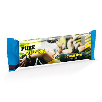 PowerBar Protein Plus Riegel im Werbeschuber Chocolate Brown, inkl. Druck PowerBar Protein Plus Riegel im Werbeschuber Chocolate Brown, inkl. Druck