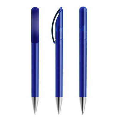 prodir® Drehkugelschreiber DS 3 mit Metallspitze, blaue Mine, dunkelblau gefrostet prodir® Drehkugelschreiber DS 3 mit Metallspitze, blaue Mine, dunkelblau gefrostet