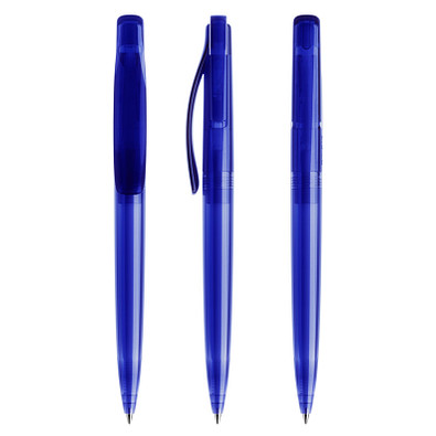 prodir® Druckkugelschreiber DS 2 ohne Metallspitze, blaue Mine, dunkelblau transparent prodir® Druckkugelschreiber DS 2 ohne Metallspitze, blaue Mine, dunkelblau transparent