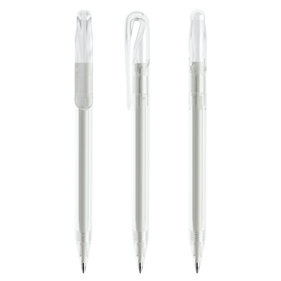 prodir® Drehkugelschreiber DS1 TFF Twist, blaue Mine, klar