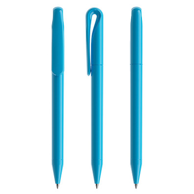 prodir® Drehkugelschreiber DS1 TPP Twist, blaue Mine, cyanblau