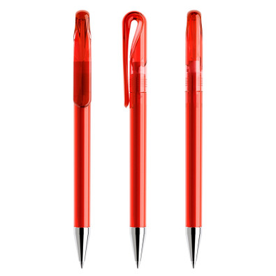 prodir® Drehkugelschreiber DS1 TTC Twist, blaue Mine, rot