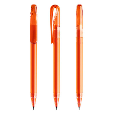 prodir® Drehkugelschreiber DS1 TTT Twist, blaue Mine, orange