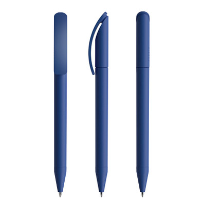 prodir® Drehkugelschreiber DS3 Soft Touch TRR Twist, blaue Mine, klassikblau
