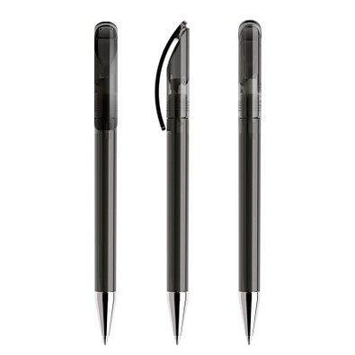 prodir® Drehkugelschreiber DS3 TTC Twist, blaue Mine, anthrazit