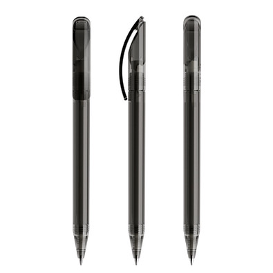 prodir® Drehkugelschreiber DS3 TTT Twist, blaue Mine, anthrazit