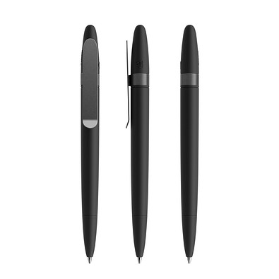 prodir DS5 Soft Touch TSR Twist Kugelschreiber, Black-Graphite satin finish