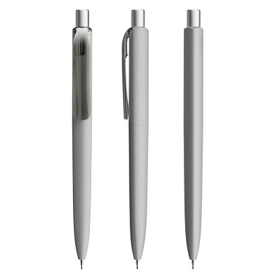 prodir® Druckbleistift DS8 Soft Touch MRR, delfingrau/silber satiniert prodir® Druckbleistift DS8 Soft Touch MRR, delfingrau/silber satiniert