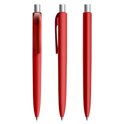 prodir® Kugelschreiber DS8 Soft Touch PRR Push, dunkelrot/silber satiniert prodir® Kugelschreiber DS8 Soft Touch PRR Push, dunkelrot/silber satiniert