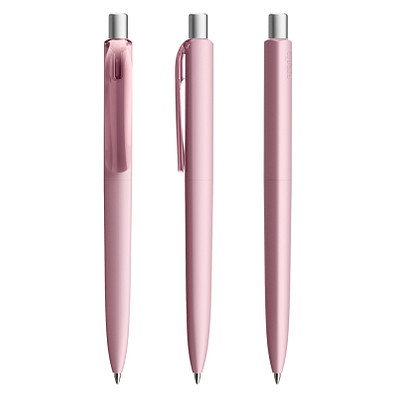 prodir® Kugelschreiber DS8 Soft Touch PRR Push, rosé/silber satiniert prodir® Kugelschreiber DS8 Soft Touch PRR Push, rosé/silber satiniert