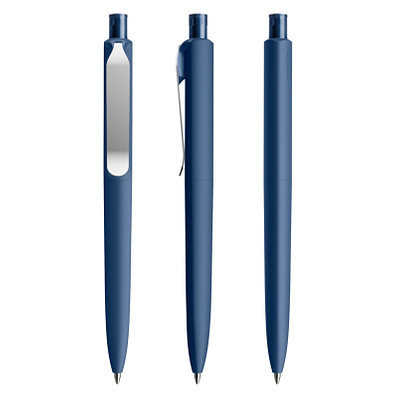 prodir® Druckkugelschreiber DS8 Soft Touch PSR Push, blaue Mine, dunkelblau prodir® Druckkugelschreiber DS8 Soft Touch PSR Push, blaue Mine, dunkelblau