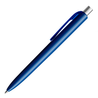 prodir® Kugelschreiber DS8 PPP Family, blaue Mine, marineblau/silber satiniert
