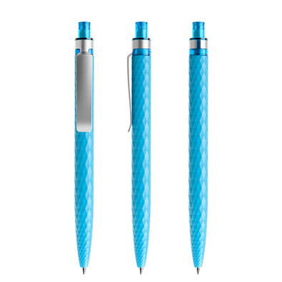 prodir® Druckkugelschreiber QS01 PMS Push, blaue Mine, cyanblau