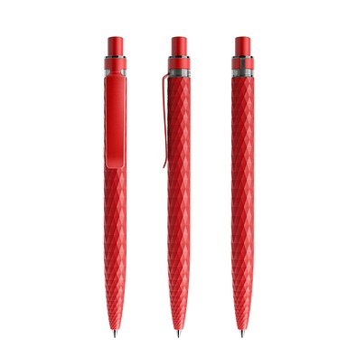 prodir QS01 Stone PQS Push Kugelschreiber, Red Jasper-Red Jasper satin finish