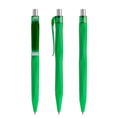 prodir® Kugelschreiber QS20 Soft Touch PRT Push, hellgrün/silber satiniert prodir® Kugelschreiber QS20 Soft Touch PRT Push, hellgrün/silber satiniert