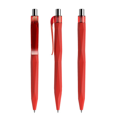 prodir® Kugelschreiber QS20 Soft Touch PRT Push, rot/silber poliert prodir® Kugelschreiber QS20 Soft Touch PRT Push, rot/silber poliert