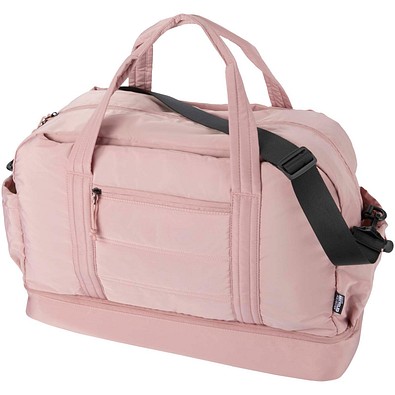 Puffer GRS recycelte Reisetasche mit isoliertem Boden 30L, altrosa