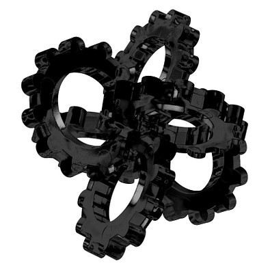 Pussycat 3D-Geduldspiel Hexon, schwarz Pussycat 3D-Geduldspiel Hexon, schwarz