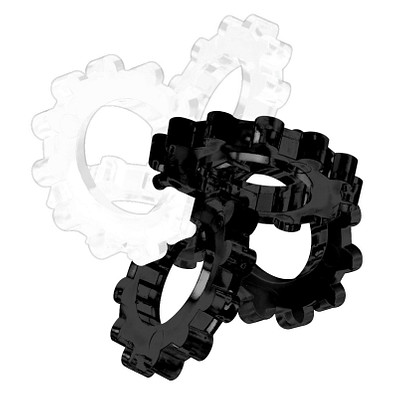 Pussycat 3D-Geduldspiel Hexon, schwarz/weiß Pussycat 3D-Geduldspiel Hexon, schwarz/weiß
