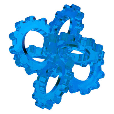 Pussycat 3D-Geduldspiel Hexon, transparent-blau Pussycat 3D-Geduldspiel Hexon, transparent-blau