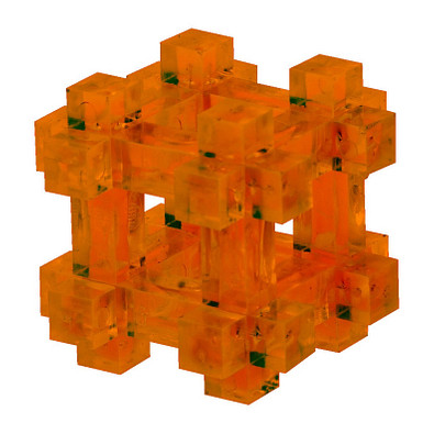 Pussycat 3D-Geduldspiel Käfig, transparent-orange Pussycat 3D-Geduldspiel Käfig, transparent-orange
