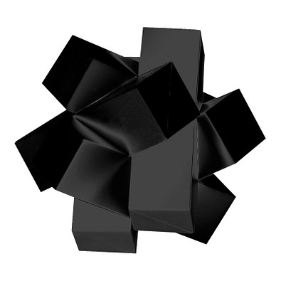 Pussycat 3D-Geduldspiel Sixbricks, schwarz Pussycat 3D-Geduldspiel Sixbricks, schwarz