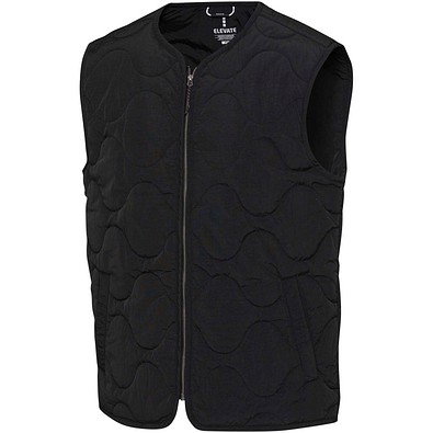 Quarz GRS-recycelte Thermoweste Unisex, schwarz, M