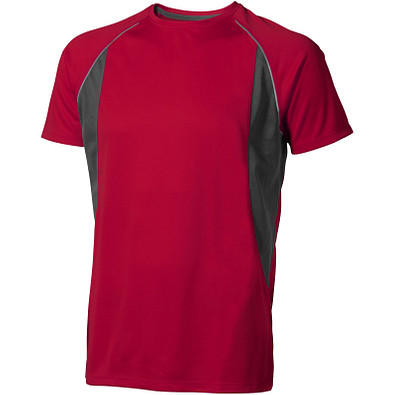 ELEVATE Herren T-Shirt Quebec cool fit, rot,anthrazit, XS ELEVATE Herren T-Shirt Quebec cool fit, rot,anthrazit, XS