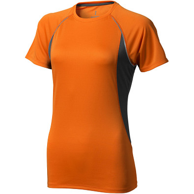 ELEVATE Damen T-Shirt Quebec cool fit, orange,anthrazit, S ELEVATE Damen T-Shirt Quebec cool fit, orange,anthrazit, S