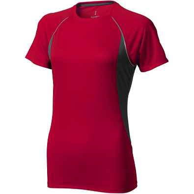ELEVATE Damen T-Shirt Quebec cool fit, rot,anthrazit, XXL ELEVATE Damen T-Shirt Quebec cool fit, rot,anthrazit, XXL