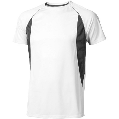 ELEVATE Herren T-Shirt Quebec cool fit, weiß,anthrazit, XS ELEVATE Herren T-Shirt Quebec cool fit, weiß,anthrazit, XS