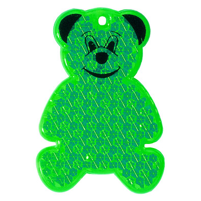 Reflektor Bär, transparent-grün