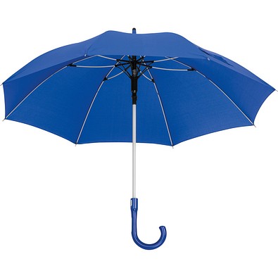 Regenschirm mit Fiberglassgestänge, blau