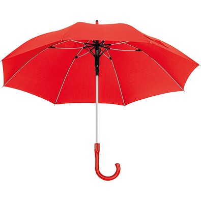 Regenschirm mit Fiberglassgestänge, rot