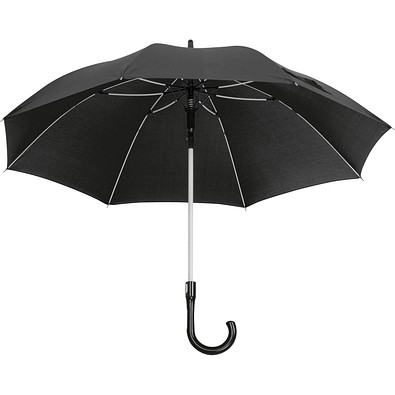 Regenschirm mit Fiberglassgestänge, schwarz