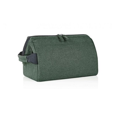 Reißverschluss-Tasche CIRCLE, grün-meliert